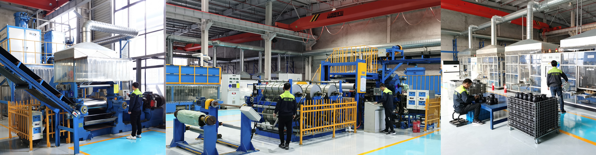 Rubber compensator molding and hand-wrapped workshop